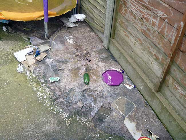 Waste from blocked drains